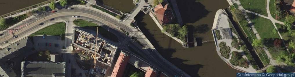 Zdjęcie satelitarne Ossolineum - Wrocław