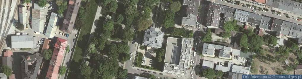 Zdjęcie satelitarne Pałac Mańkowskich w Krakowie