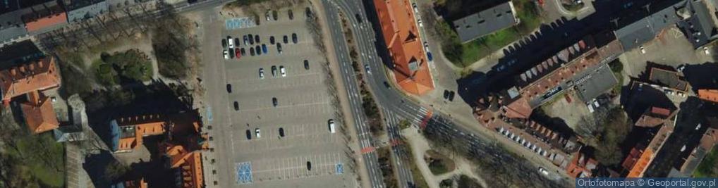 Zdjęcie satelitarne Panorama na Park Waldorffa Słupsk