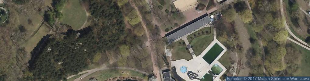 Zdjęcie satelitarne Park szczesliwicki tablica