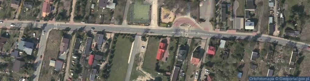 Zdjęcie satelitarne Parzniew, skrzyzowanie