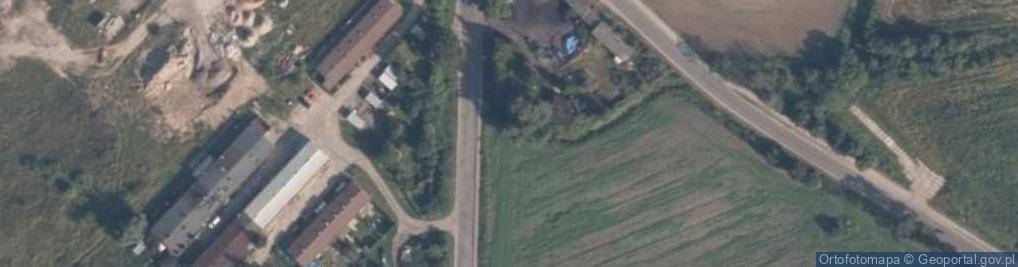 Zdjęcie satelitarne Pelpin gora JPII herby 1