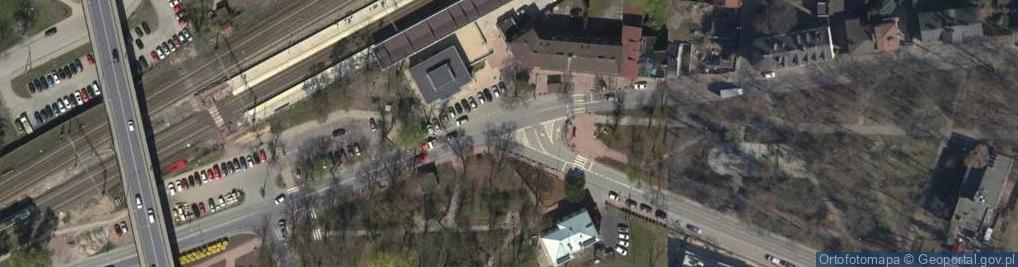 Zdjęcie satelitarne Piastow, centrum miasta