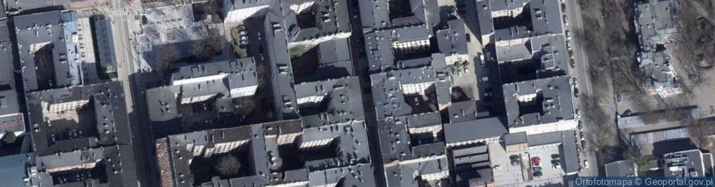 Zdjęcie satelitarne Piramowicza 6 st., tenement house detail 02, Łódź