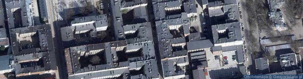 Zdjęcie satelitarne Piramowicza 6 st., tenement house detail 03, Łódź