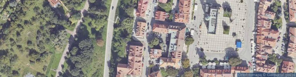 Zdjęcie satelitarne PL Sandomierz Synagoga