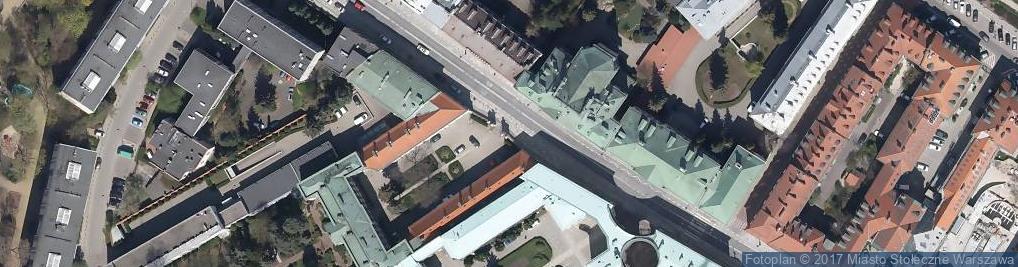 Zdjęcie satelitarne PL Warsaw Pałac Borchów (Arcybiskupi)