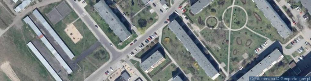 Zdjęcie satelitarne Plac wolnosci wloclawek polnocna pierzeja