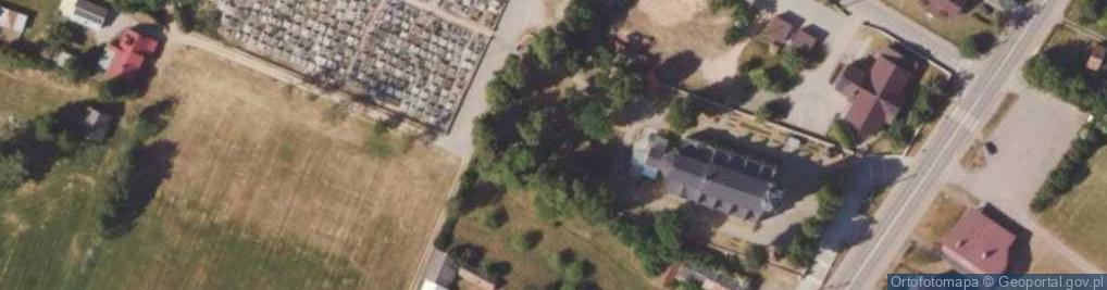 Zdjęcie satelitarne Podlaskie - Krypno - Krypno - Kolegiata NMP - Kapliczka siedemiu boleści NMP - 3- Pan Jezus zagubiony w świątyni