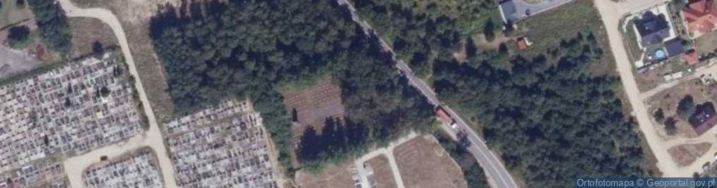 Zdjęcie satelitarne Podlaskie - Sokółka - Sokółka - Mariańska - Cmentarz żołnierzy radzieckich - Nagrobek