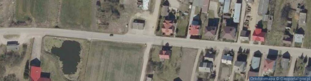 Zdjęcie satelitarne Podlaskie - Tykocin - Siekierki - droga