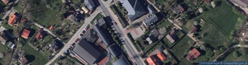 Zdjęcie satelitarne POL Bystra Śląska Krzyż przydrożny 1