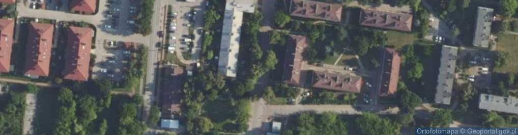 Zdjęcie satelitarne POL Józefów słup wiorstowy