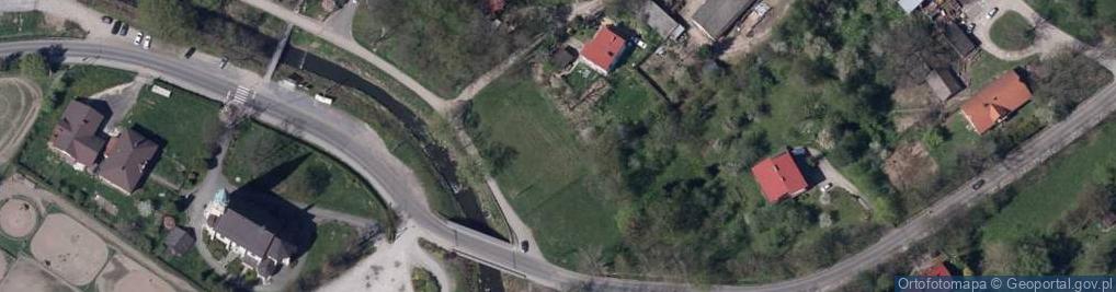 Zdjęcie satelitarne POL Mazańcowice Kościół i parafia Marii Magdaleny