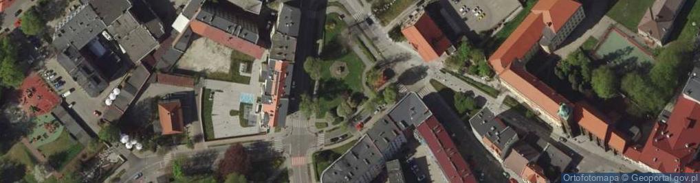 Zdjęcie satelitarne POL Racibórz Dom przy placu Wolności 1