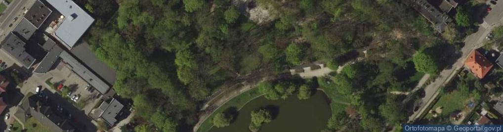 Zdjęcie satelitarne POL Raciborz Park im. Miasta Roth lata 20. XX wieku