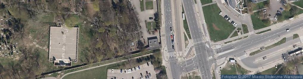 Zdjęcie satelitarne POL Warsaw JCP cemetery gate2
