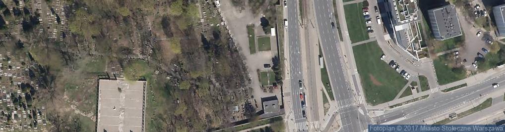 Zdjęcie satelitarne POL Warsaw JCP mur 1