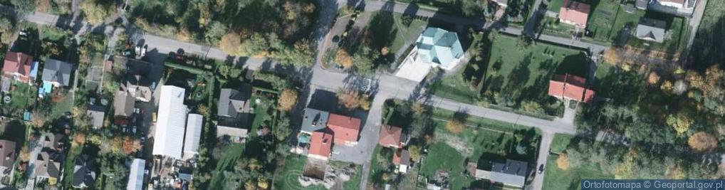 Zdjęcie satelitarne POL Zaborze, Cieszyn county Kościół NMP