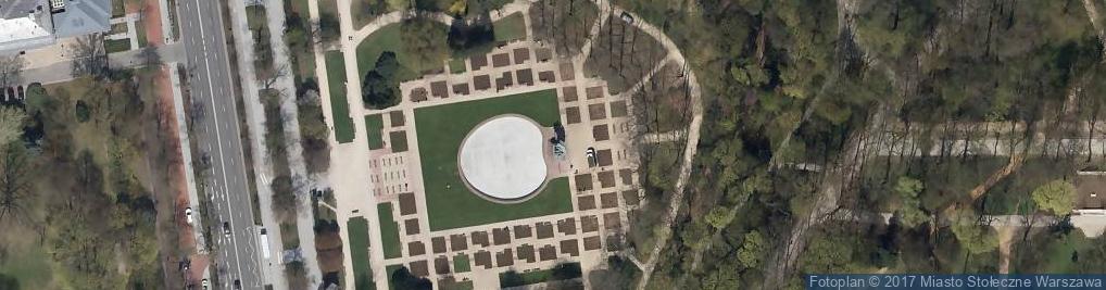 Zdjęcie satelitarne Poland Warsaw Łazienki Park 2