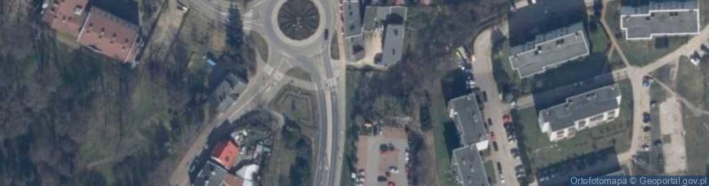 Zdjęcie satelitarne Polczyn-Zdroj dw163 dw173 2008