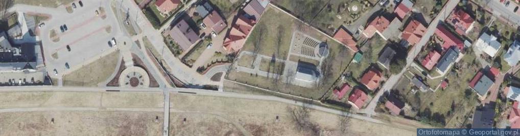 Zdjęcie satelitarne Polska Mielec zabytki kościółek św Marka 2