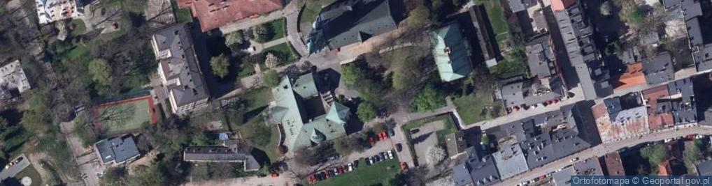 Zdjęcie satelitarne Pomnik Lutra przed kosciołem ewangelicko-augsburskim w Bielsku-Bialej