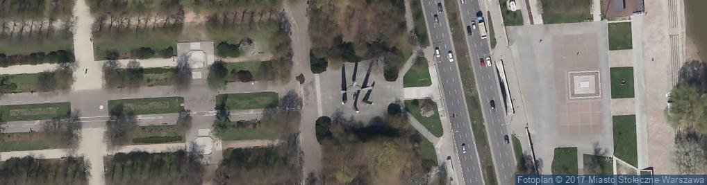 Zdjęcie satelitarne Pomnik Sapera Warszawa