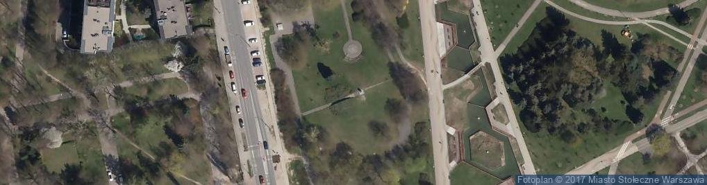 Zdjęcie satelitarne Pomnik Szymańskiego w Warszawie