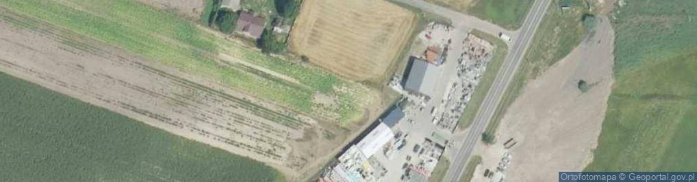 Zdjęcie satelitarne Proszowice - kościół parafialny w 1824 r.