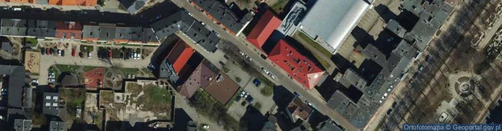 Zdjęcie satelitarne Rekonstrukcja ogrodzenia Synagogi w Słupsku