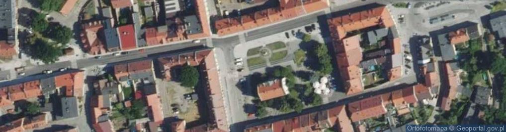 Zdjęcie satelitarne Rynek w Pyskowicach