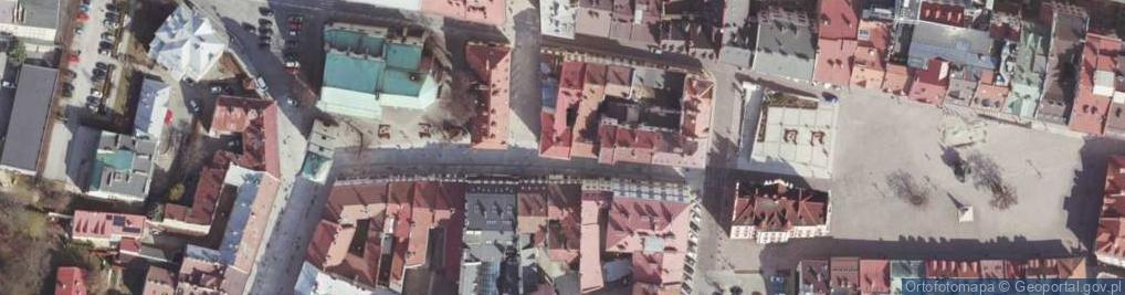 Zdjęcie satelitarne Rzeszów, centrum města, cesta k Rynku
