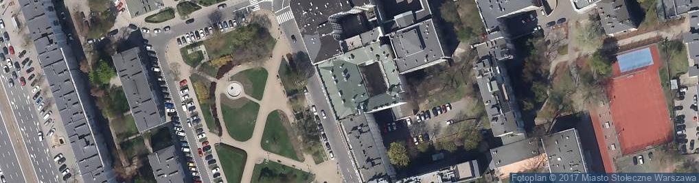 Zdjęcie satelitarne Ściana frontowa pałacu Szlenkierów