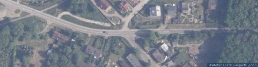 Zdjęcie satelitarne Sobowidz-kosc Przemienienia Panskiego witraz