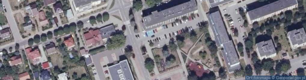 Zdjęcie satelitarne Sokółka - starostwo powiatowe wejście