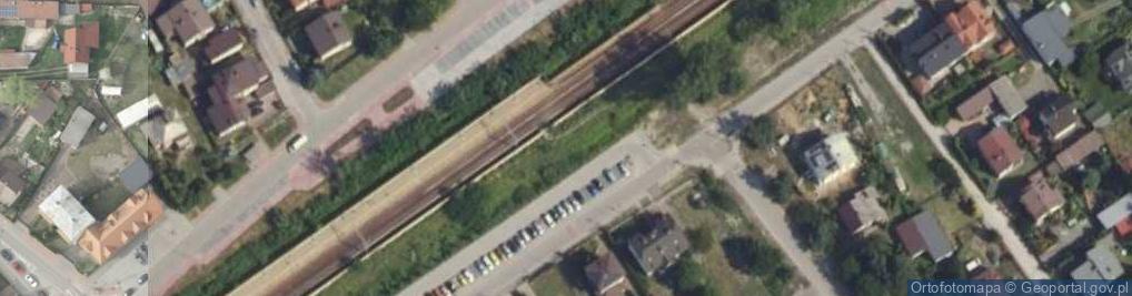Zdjęcie satelitarne Stacja kolejowa Zagościniec(2)