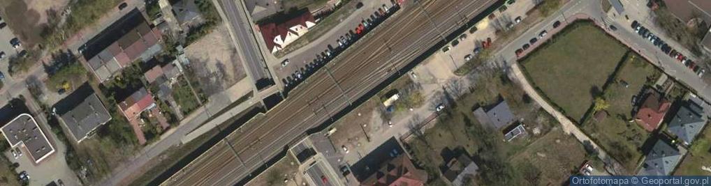 Zdjęcie satelitarne Stacja kolejowa Zielonka