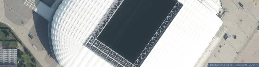 Zdjęcie satelitarne Stadion Miejski w Poznaniu 2010 środek