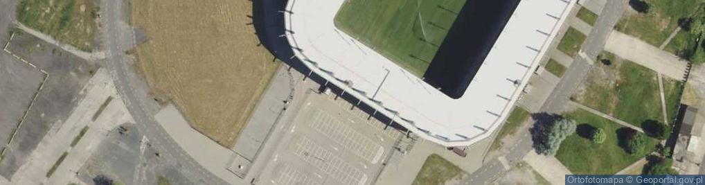Zdjęcie satelitarne Stadion Zagłębia Lubin w 2007