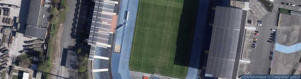 Zdjęcie satelitarne Stadion Zawiszy Bydgoszcz trybuna B