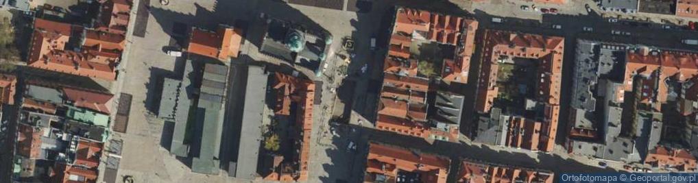Zdjęcie satelitarne Stary Rynek w Poznaniu 1934 