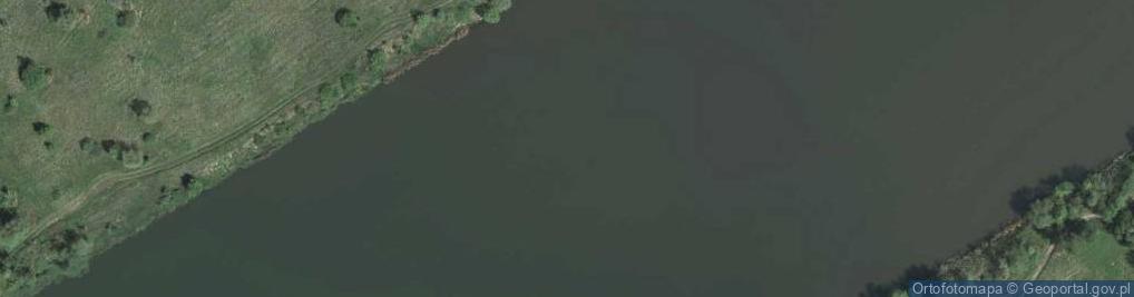 Zdjęcie satelitarne Stopień Wodny Kościuszko od strony Tyńca