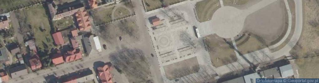 Zdjęcie satelitarne Suprasl - ul. 3 Maja i koscioł parafialny pw. sw. Trojcy