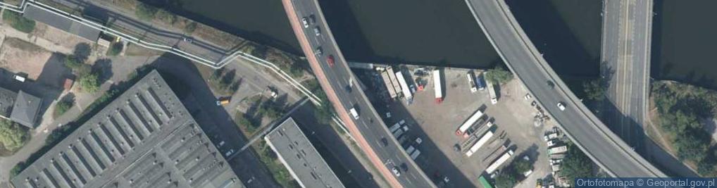 Zdjęcie satelitarne Szczecin most Labudy 3