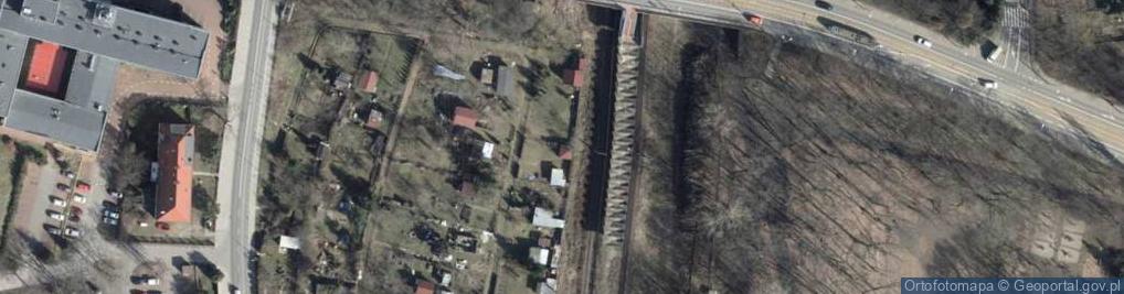 Zdjęcie satelitarne Szczecin Pogodno przystanek kolejowy