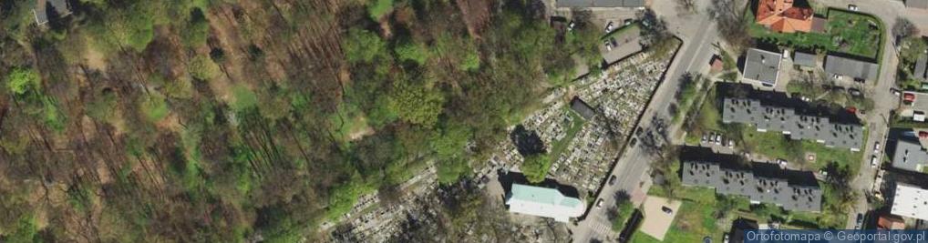 Zdjęcie satelitarne Tarnowskie Góry - Aleja pod kasztanami