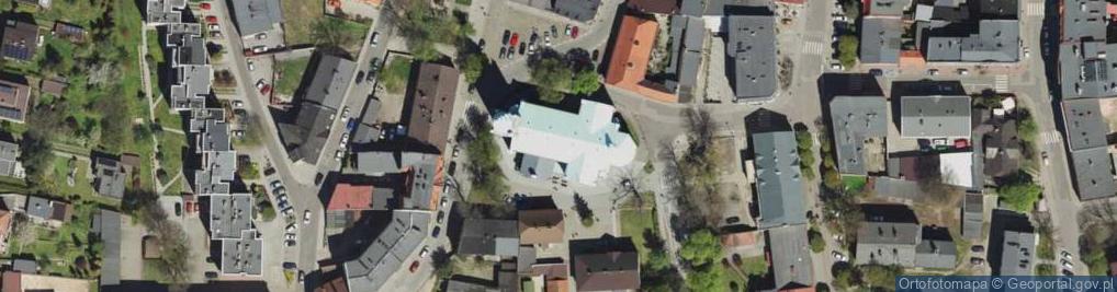 Zdjęcie satelitarne Tarnowskie gory kosciol piotra i pawla