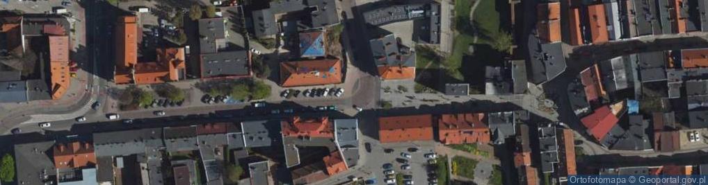 Zdjęcie satelitarne Tczew, Jarosława Dąmbrowskiego, vlajka Solidarity