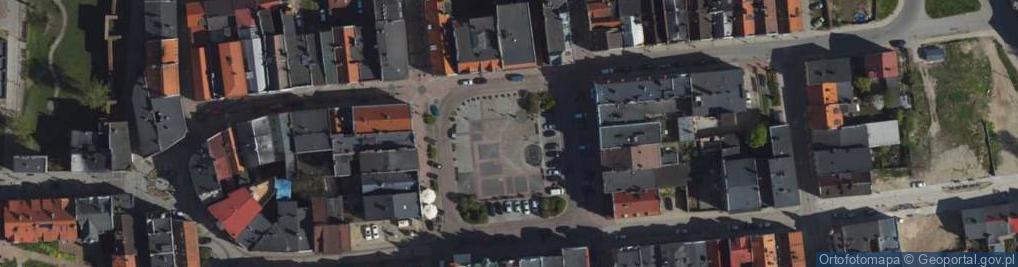 Zdjęcie satelitarne Tczew, náměstí, severní strana